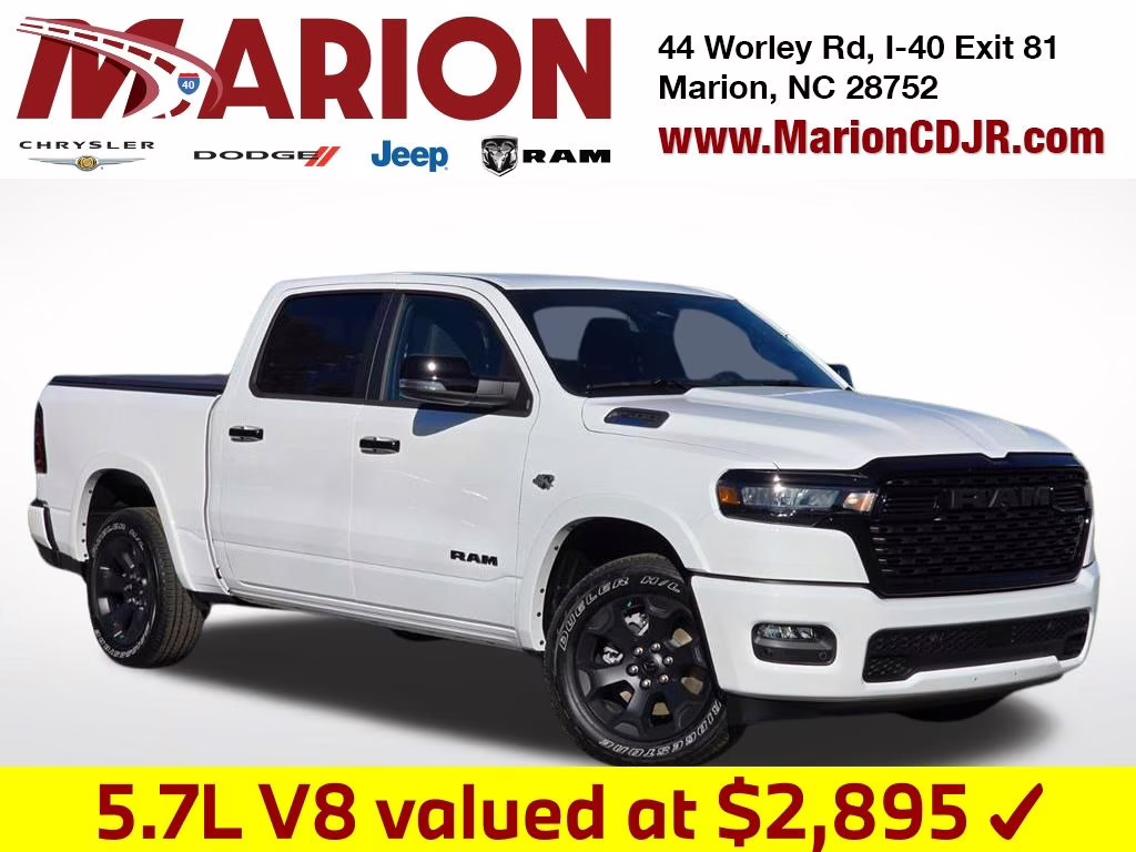 2026 Bright White Clearcoat Ram 1500 Big Horn/Lone Star 4X4 Truck