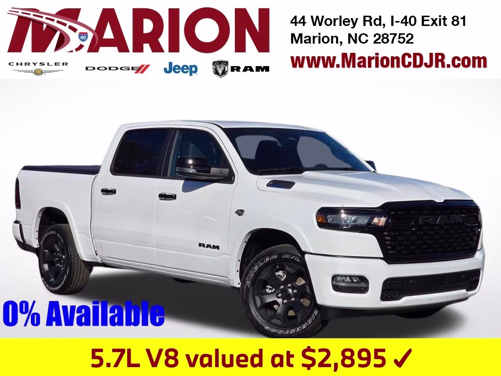 2026 Bright White Clearcoat Ram 1500 Big Horn/Lone Star 4X4 Truck