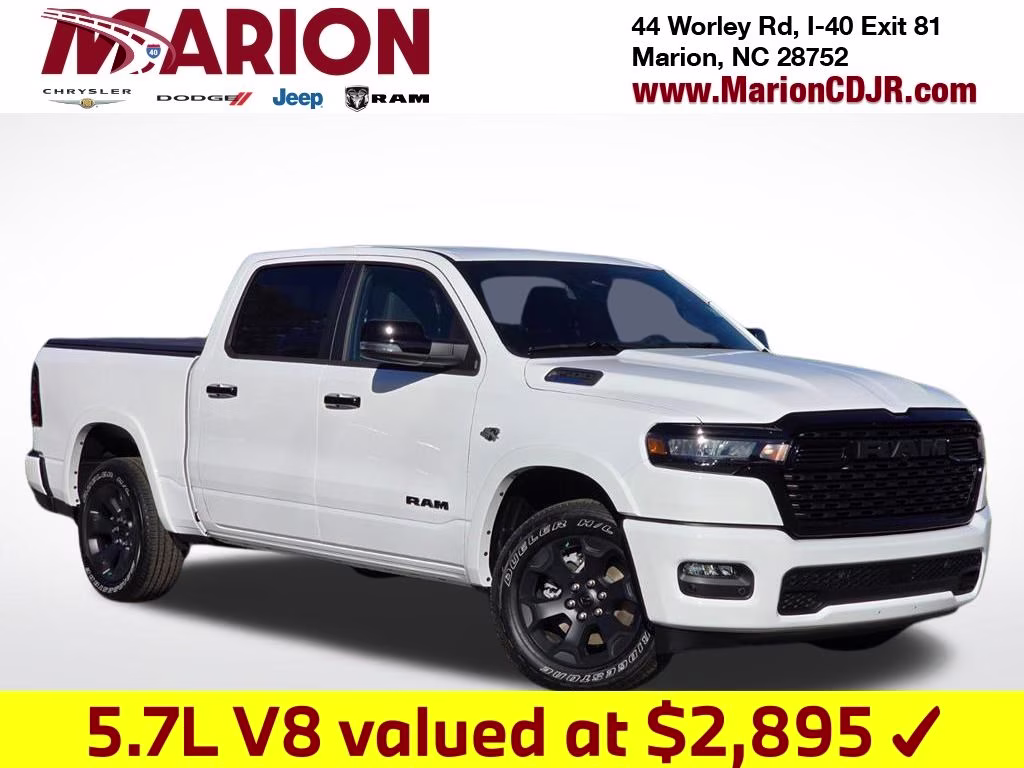 2026 Bright White Clearcoat Ram 1500 Big Horn/Lone Star 4X4 Truck