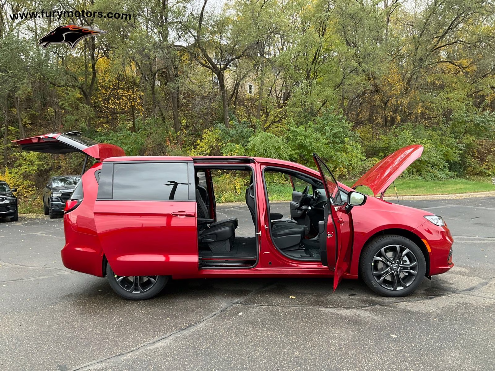 2026 Red Hot Pearlcoat Chrysler Pacifica Select AWD Van