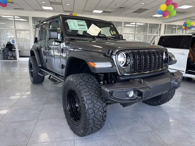 2026 Granite Crystal Metallic Clearcoat Jeep Wrangler Willys 4X4 Convertible