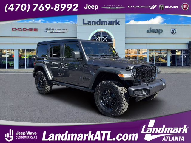 2026 Granite Crystal Metallic Clearcoat Jeep Wrangler Willys 4X4 Convertible