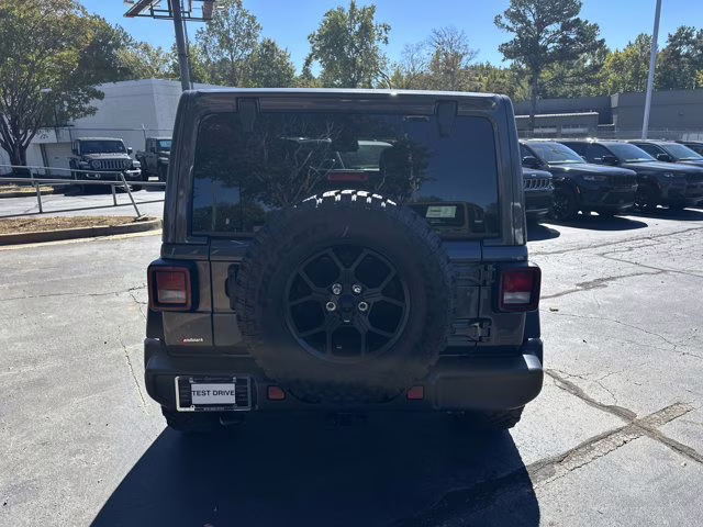 2026 Granite Crystal Metallic Clearcoat Jeep Wrangler Willys 4X4 Convertible