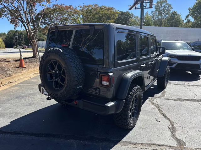 2026 Granite Crystal Metallic Clearcoat Jeep Wrangler Willys 4X4 Convertible