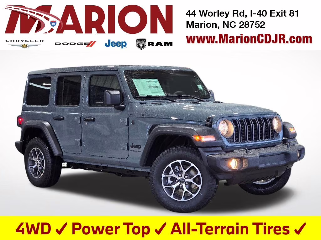 2026 Anvil Clear Coat Jeep Wrangler Sport S 4X4 SUV