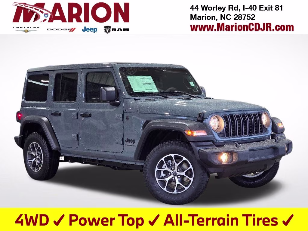 2026 Anvil Clear Coat Jeep Wrangler Sport S 4X4 SUV