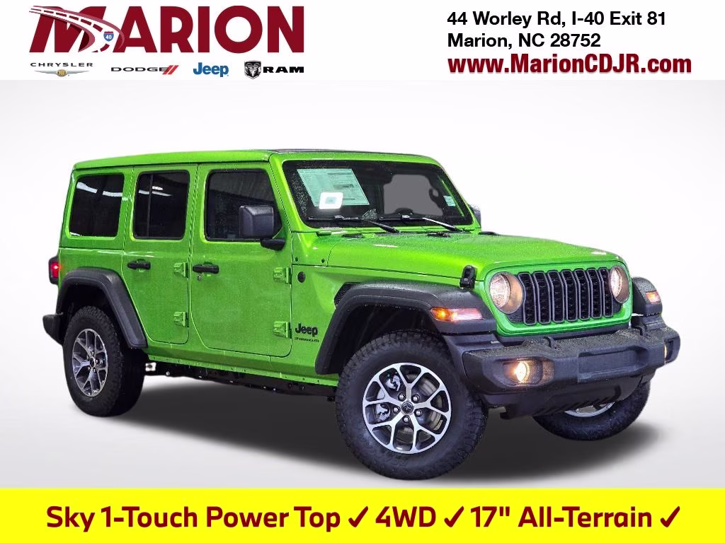 2026 Mojito Clearcoat Jeep Wrangler Sport S 4X4 SUV