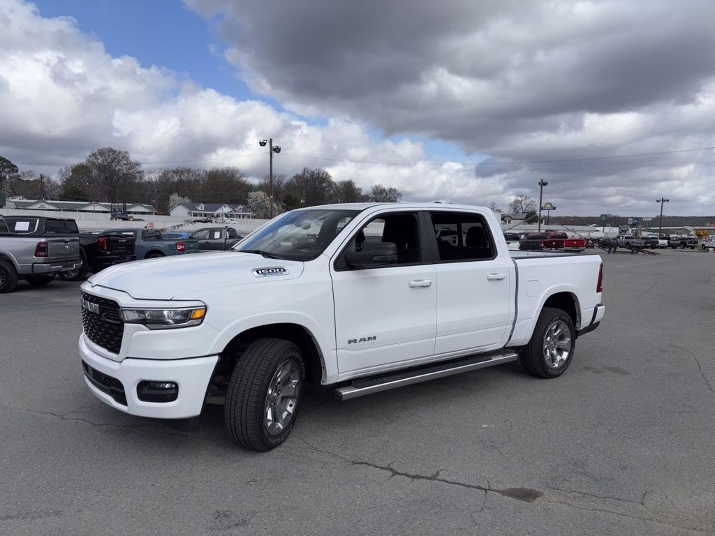 2025 Bright White Clearcoat Ram 1500 Big Horn 4X4 Truck