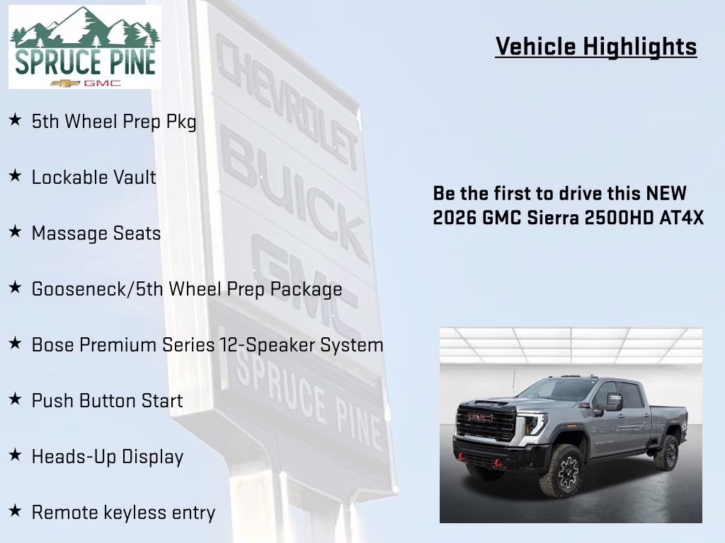 2026 Sterling Metallic GMC Sierra 2500HD AT4X 4X4 Truck