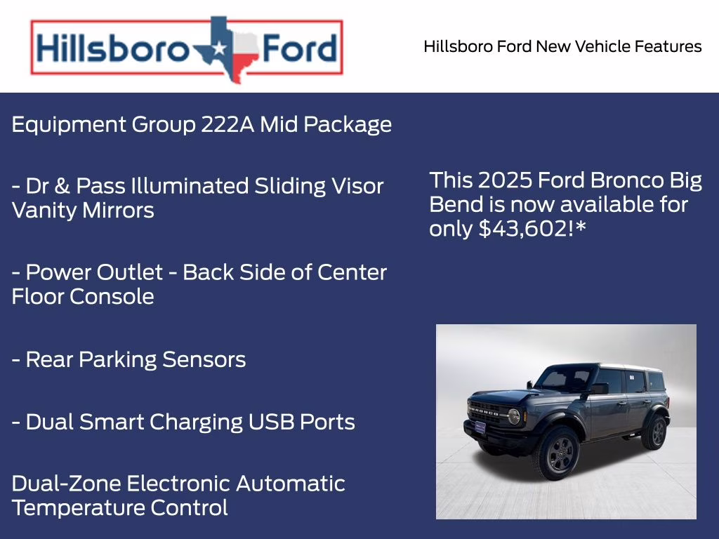 2025 Carbonized Gray Metallic Ford Bronco Big Bend 4X4 SUV