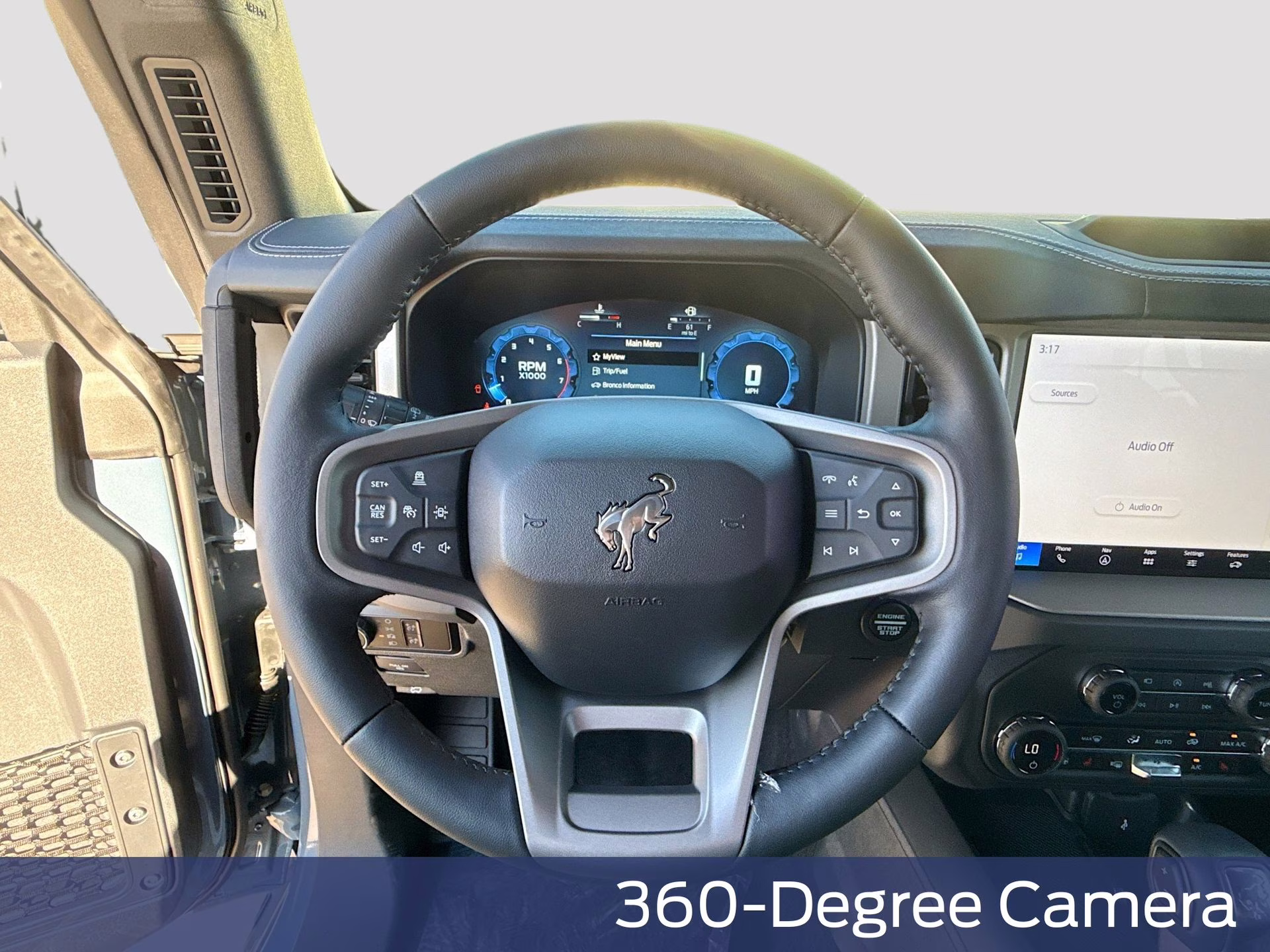 2025 Azure Gray Metallic Tri-Coat Ford Bronco Outer Banks 4X4 SUV