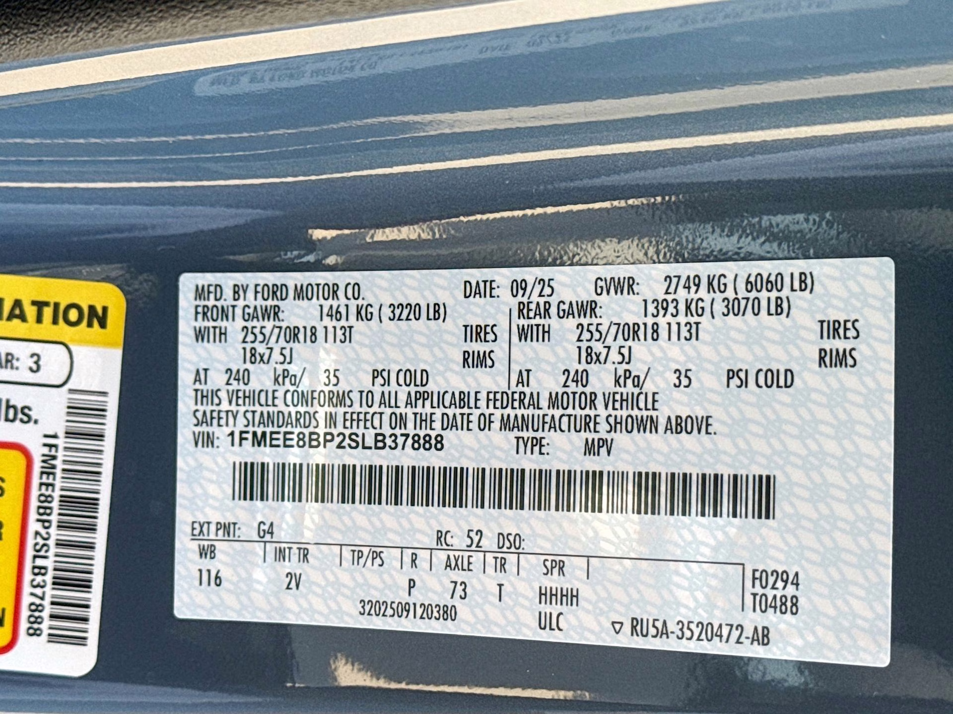 2025 Azure Gray Metallic Tri-Coat Ford Bronco Outer Banks 4X4 SUV