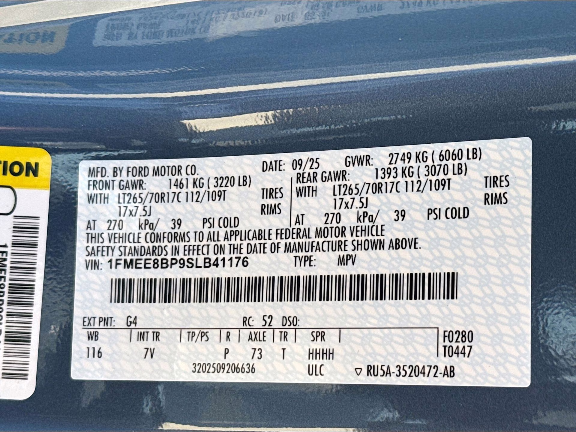 2025 Azure Gray Metallic Tri-Coat Ford Bronco Outer Banks 4X4 SUV