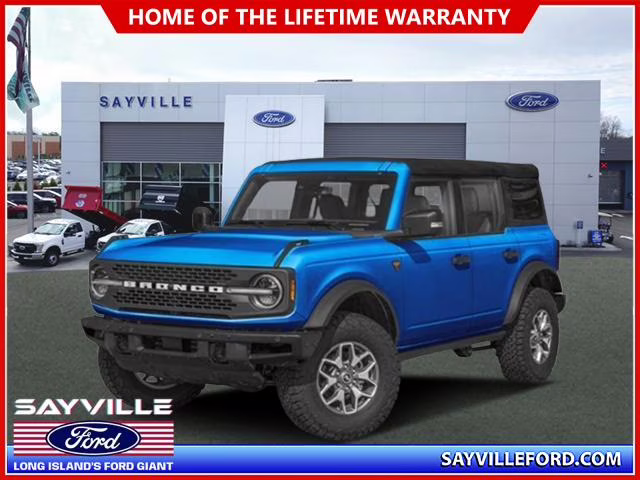 2025 Velocity Blue Metallic Ford Bronco Badlands 4 Door Advanced 4x4 4X4 SUV