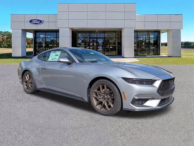 2025 Silver Metallic Ford Mustang EcoBoost Premium RWD Coupe