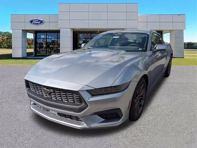2025 Silver Metallic Ford Mustang EcoBoost Premium RWD Coupe