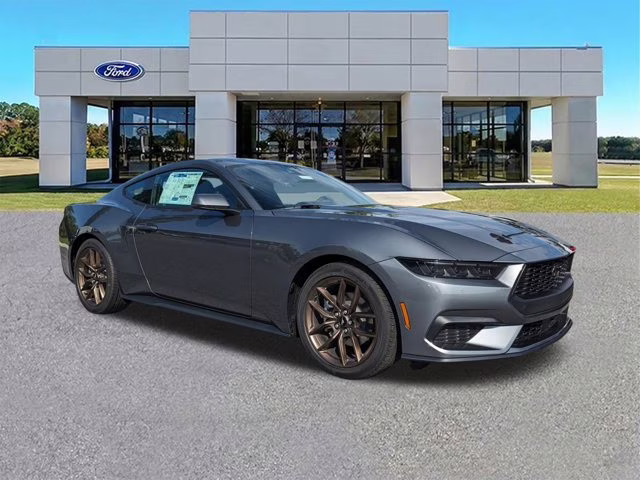 2025 Gray Metallic Ford Mustang EcoBoost Premium RWD Coupe