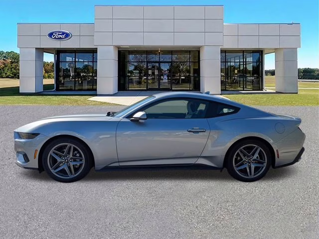 2025 Silver Metallic Ford Mustang EcoBoost Premium RWD Coupe