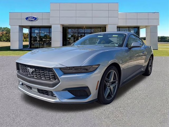 2025 Silver Metallic Ford Mustang EcoBoost Premium RWD Coupe