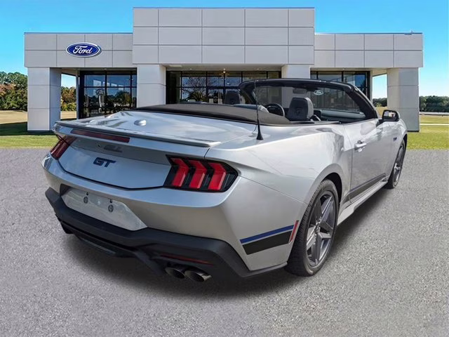 2025 Silver Metallic Ford Mustang GT Premium RWD Convertible