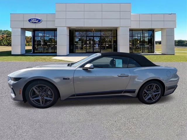 2025 Silver Metallic Ford Mustang GT Premium RWD Convertible
