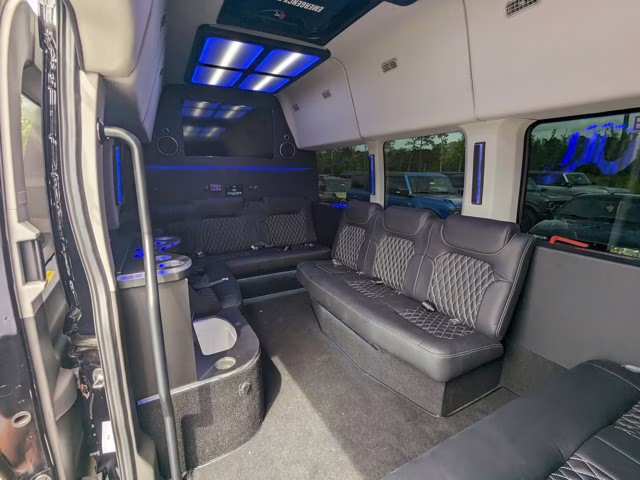 2024 Black Metallic Ford Transit Passenger Wagon XLT RWD Van