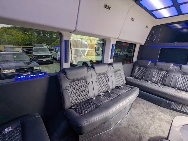 2024 Black Metallic Ford Transit Passenger Wagon XLT RWD Van