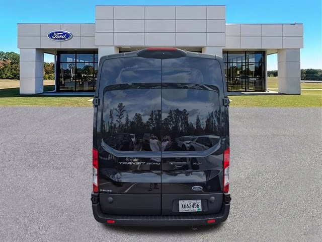 2024 Black Metallic Ford Transit Passenger Wagon XLT RWD Van