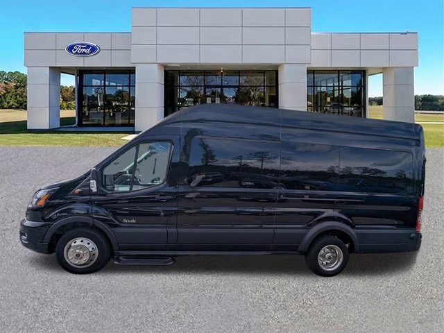 2024 Black Metallic Ford Transit Passenger Wagon XLT RWD Van