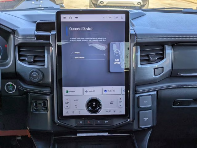 2025 White Metallic Ford F-150 Lightning Platinum AWD Truck