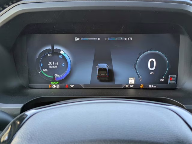 2025 White Metallic Ford F-150 Lightning Platinum AWD Truck