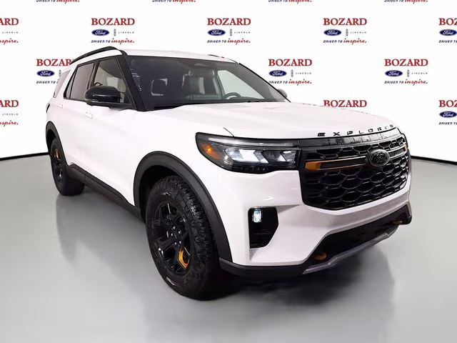 2026 Star White Metallic Tri-Coat Ford Explorer Tremor 4X4 SUV