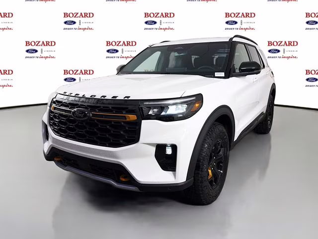 2026 Star White Metallic Tri-Coat Ford Explorer Tremor 4X4 SUV