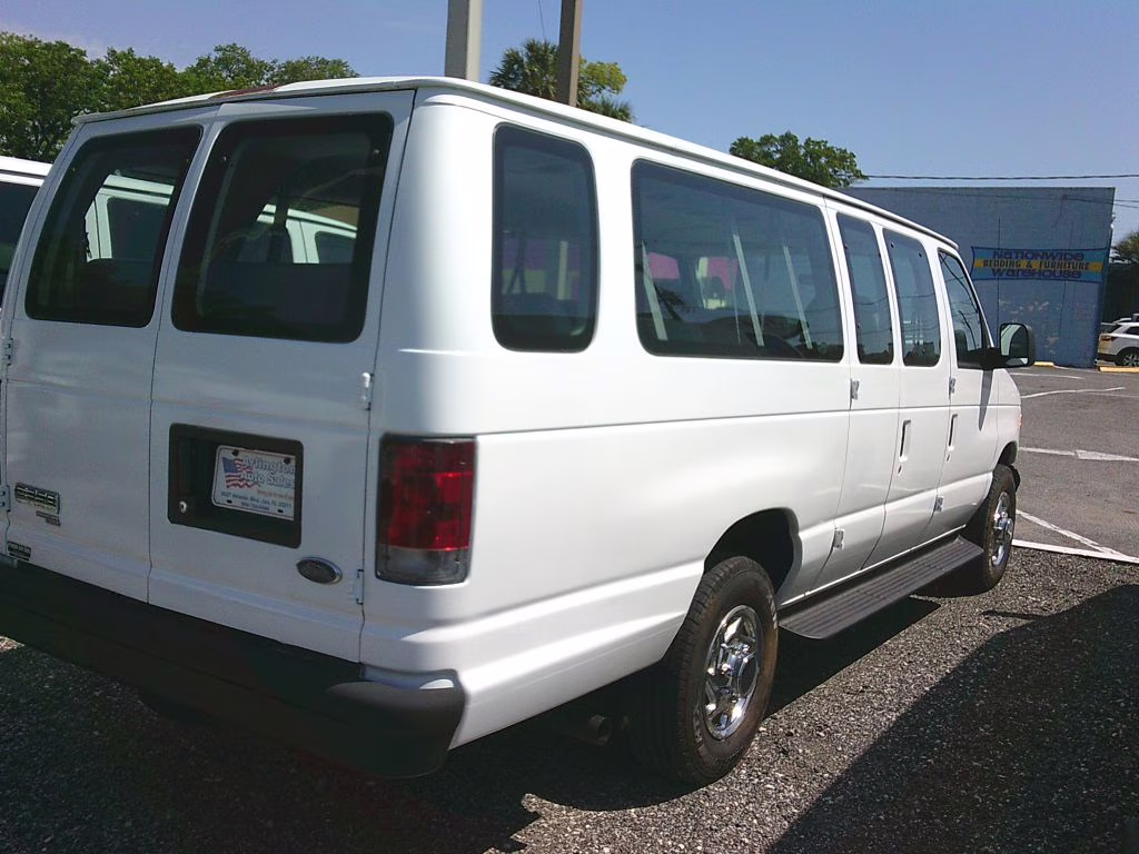 2006 WHITE Ford ECONOLINE E350 SUPER DUTY WAGON RWD Van