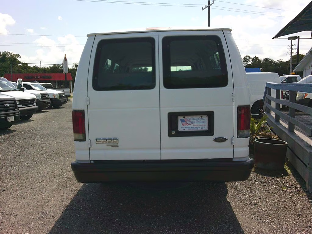 2006 WHITE Ford ECONOLINE E350 SUPER DUTY WAGON RWD Van