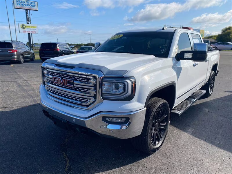 2018 Summit White GMC Sierra 1500 SLT 4X4 Truck
