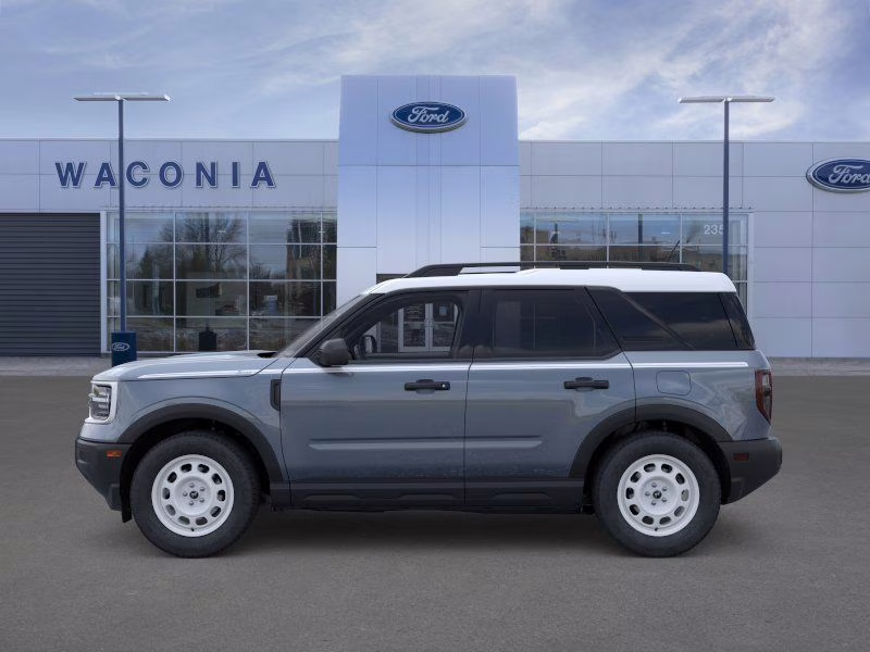 2025 Azure Gray Metallic Tri-Coat Ford Bronco Sport Heritage 4X4 SUV