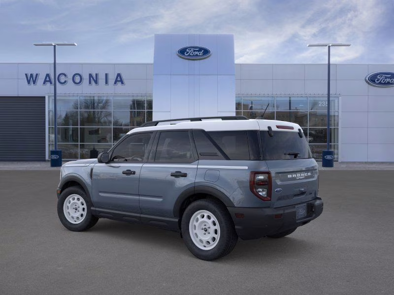 2025 Azure Gray Metallic Tri-Coat Ford Bronco Sport Heritage 4X4 SUV