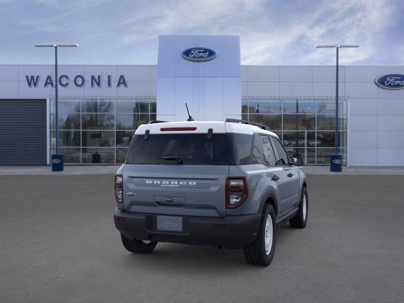 2025 Azure Gray Metallic Tri-Coat Ford Bronco Sport Heritage 4X4 SUV