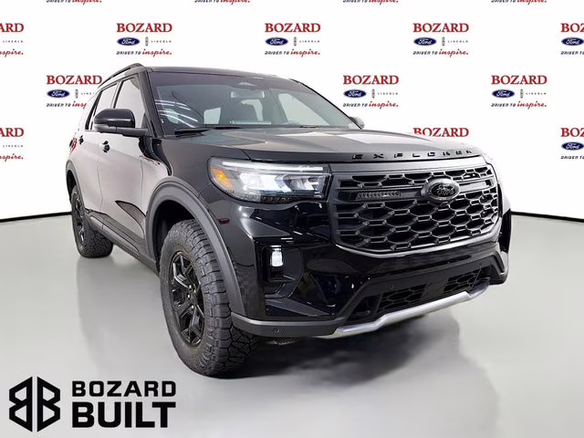 2026 Agate Black Metallic Ford Explorer Tremor Bozard Built 4X4 SUV