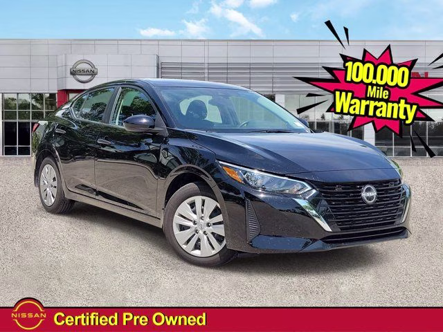 2025 Super Black Nissan Sentra S FWD Sedan