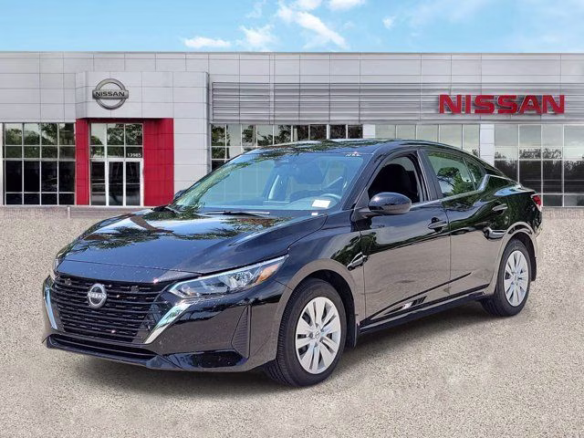 2025 Super Black Nissan Sentra S FWD Sedan