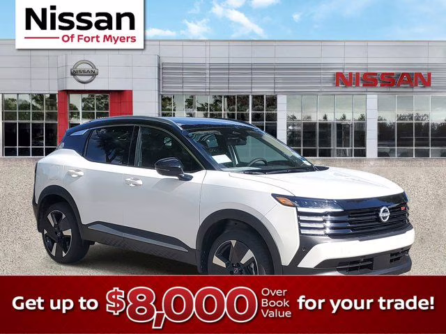 2026 Aspen White/Super Black Nissan Kicks SR FWD SUV
