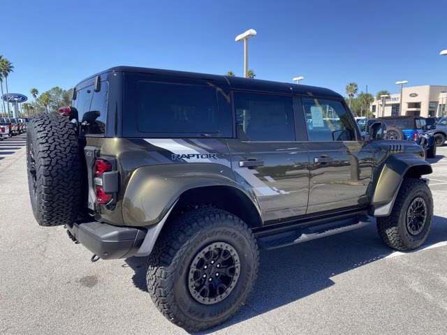2025 Shelter Green Metallic Ford Bronco Raptor 4X4 Convertible