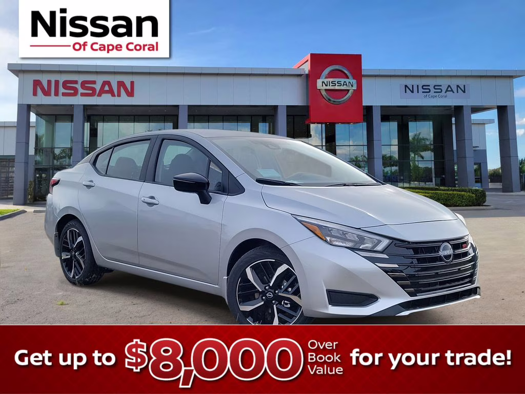 2025 Brilliant Silver Metallic Nissan Versa 1.6 SR FWD Sedan