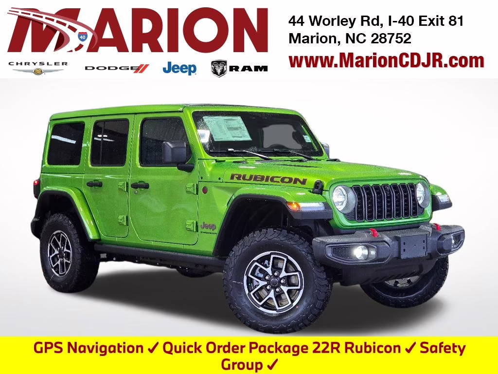 2026 Mojito Clearcoat Jeep Wrangler Rubicon 4X4 SUV