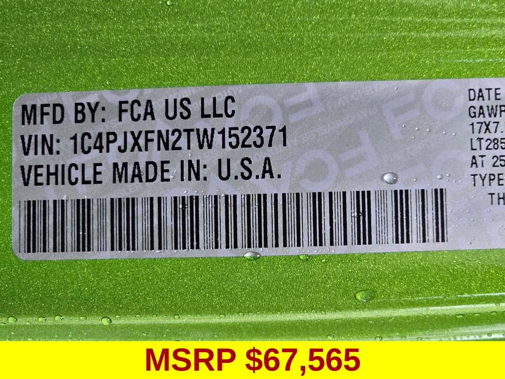 2026 Mojito Clearcoat Jeep Wrangler Rubicon 4X4 SUV