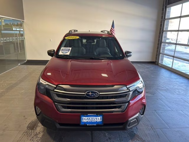2025 Crimson Red Pearl Subaru Forester Premium AWD SUV