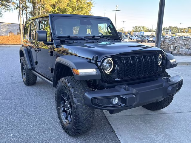 2026 Black Clearcoat Jeep Wrangler Willys 4X4 Convertible