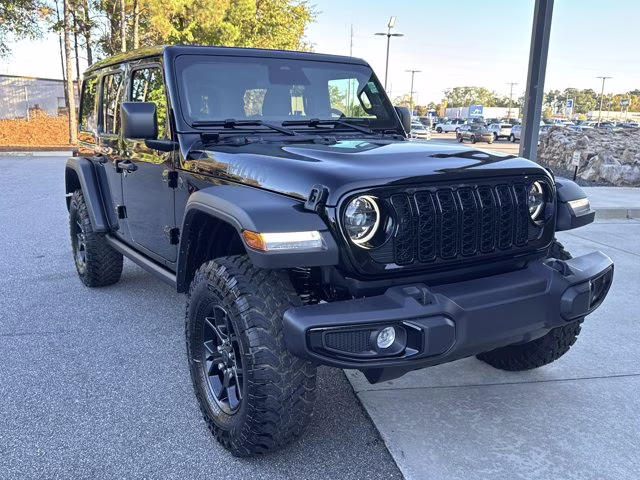 2026 Black Clearcoat Jeep Wrangler Willys 4X4 Convertible